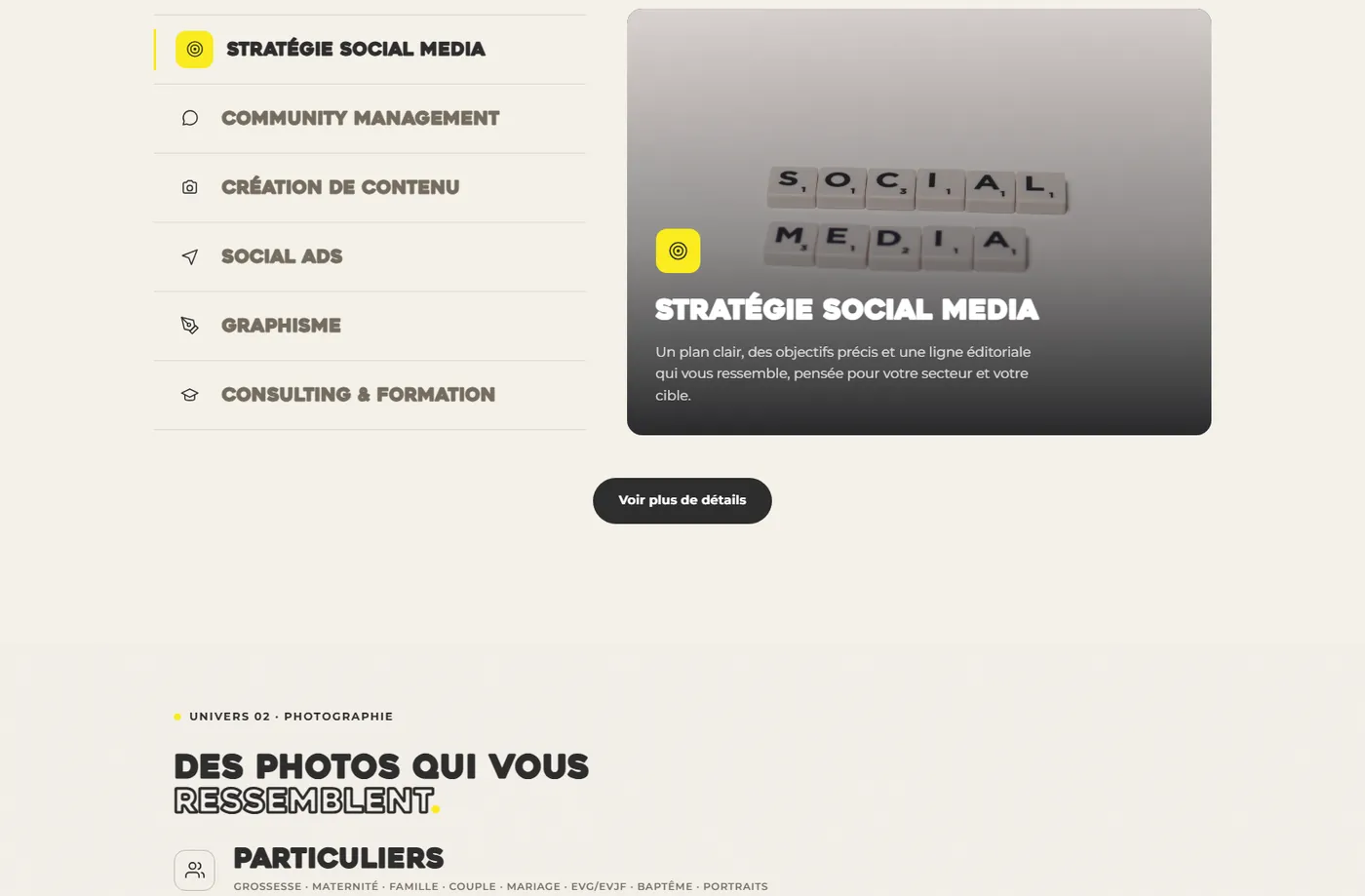 Marion Social Media : les réalisations
