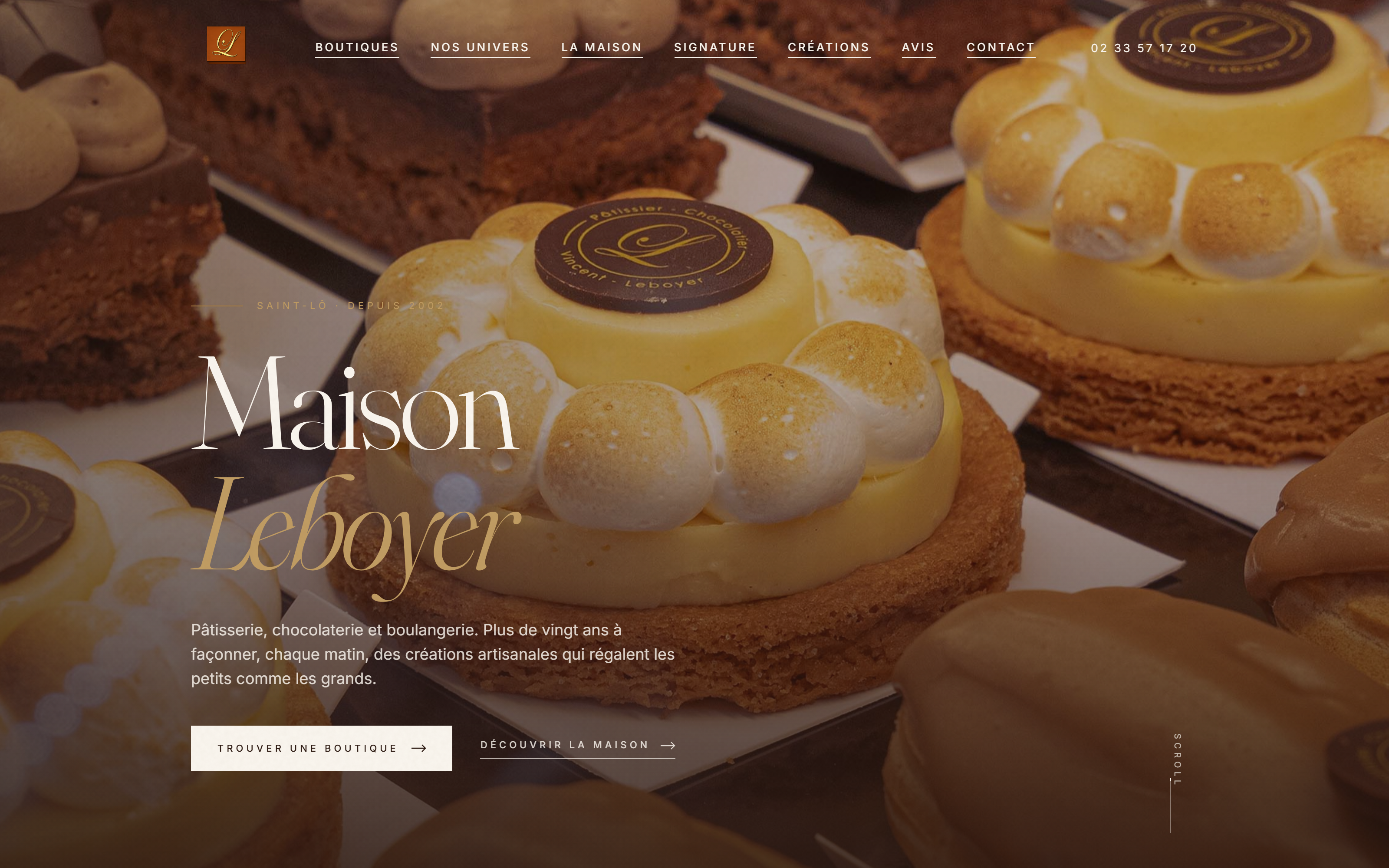 Site Maison Leboyer — pâtisserie, chocolaterie & boulangerie artisanale à Saint-Lô