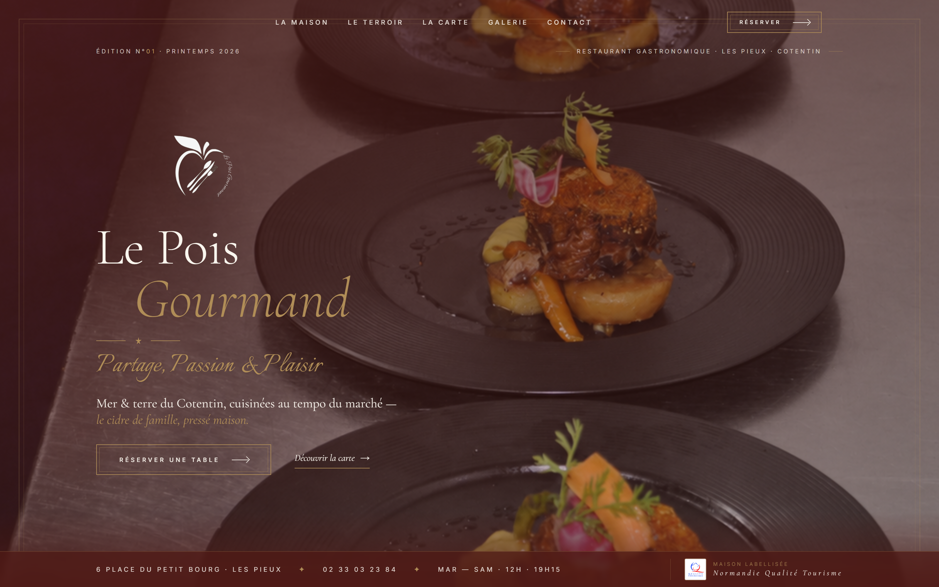 Hero du site Le Pois Gourmand