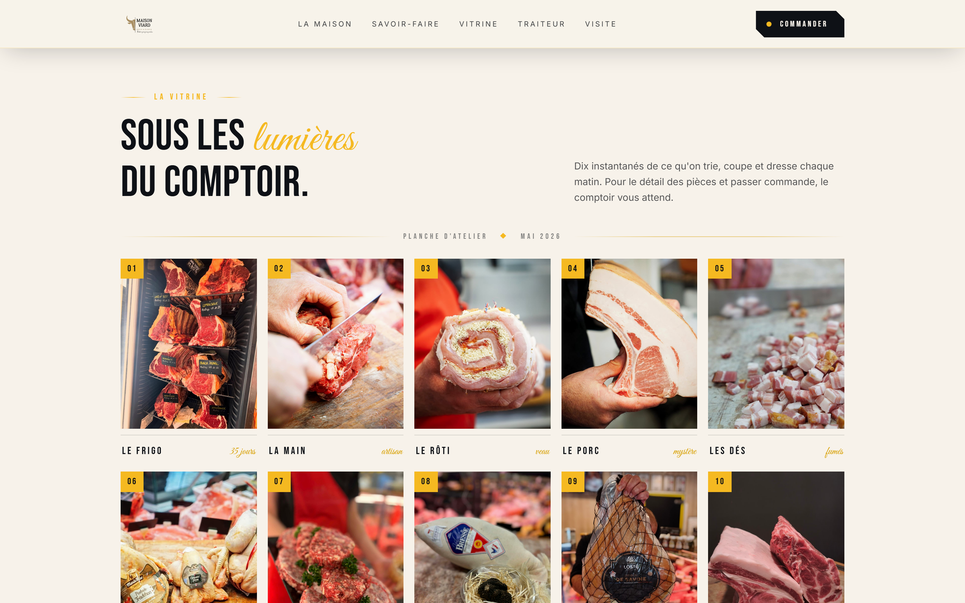 Vitrine — Maison Viard