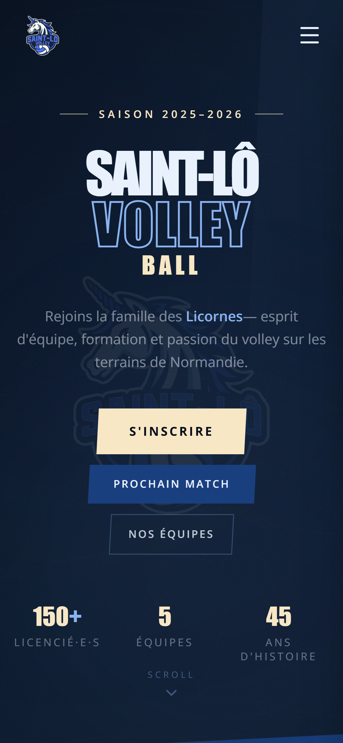 Saint-Lô Volley sur mobile