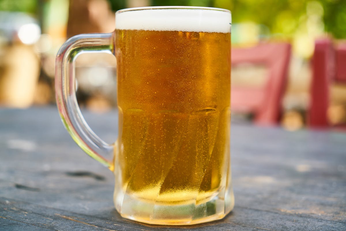Chope de bière fraîche